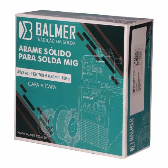 ARAME P/ SOLDA MIG 0.8 15KG BALMER