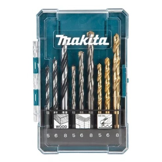 JOGO BROCAS 09 PCS MAKITA D-71962 JOGO BROCAS 09 PCS MAKITA D-71962