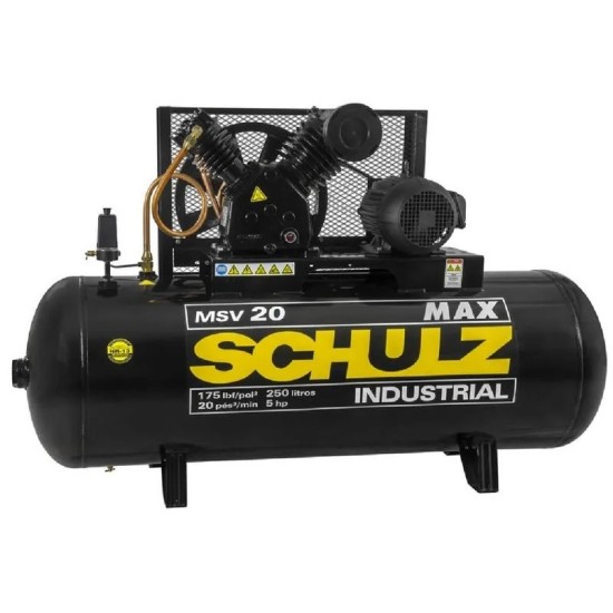 COMPRESSOR SCHULZ 20MAX/250L 5CV TRIF