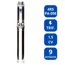 BOMBA SUBMERSA LEÃO 4" – 1,5CV TRIFÁSICA 4R5PA-09E