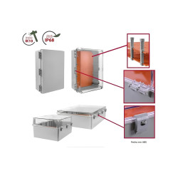 QUADRO COMANDO PAINEL ELÉTRICO PVC IP68 OPACO
