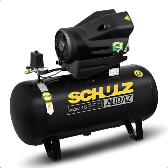 COMPRESSOR DE AR AUDAZ CMSV15/110L 3CV MONO