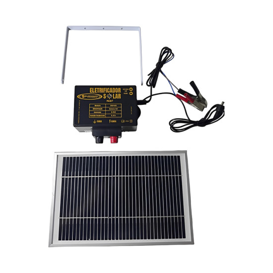 ENERGIZADOR CERCA 45KM COM PLACA SOLAR SEM BATERIA