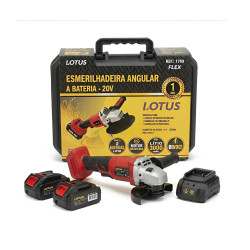 ESMERILHADEIRA ANGULAR 20V LOTUS – COM 2 BATERIAS