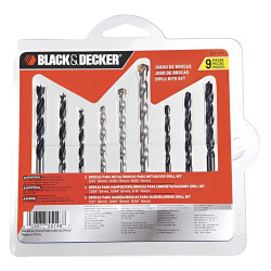 JOGO DE BROCAS- 9 PEÇAS BLACK & DECKER BD0110CS
