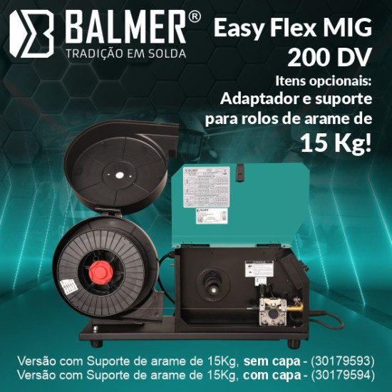 MÁQUINA DE SOLDA INVERSORA BALMER EASY FLEX MIG 200A