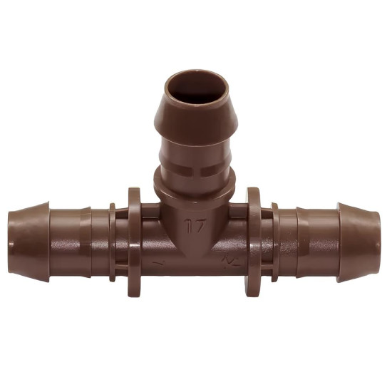TE PARA TUBO DRIPRILINE 17mm RAIN BIRD  (KIT COM 5 UNIDADES)