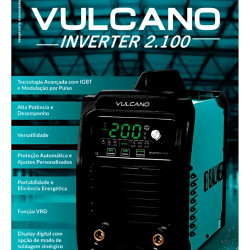  MÁQUINA DE SOLDA BALMER MMA/TIG INVERTER 2100 – VULCANO