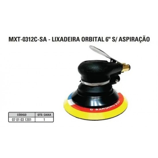 Lixadeira Orbital Pneumatica 6 - Sigma Sgt-0312sa