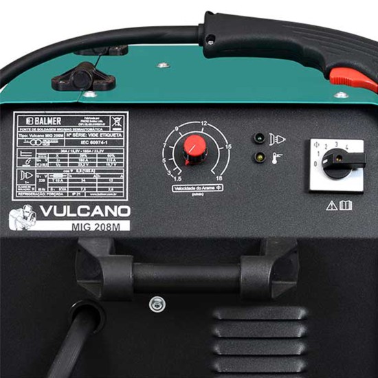 MÁQUINA DE SOLDA BALMER VULCANO MIG 208M MONOFÁSICA