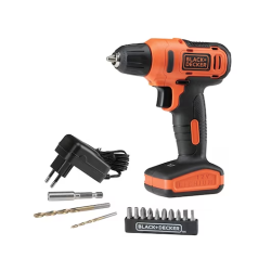 PARAFUSADEIRA / FURADEIRA BLACK & DECKER 12V 3/8" SEM MALETA - LD12S-BR