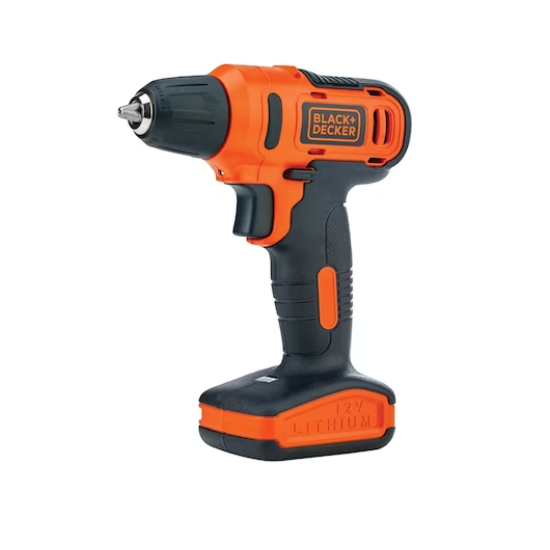 PARAFUSADEIRA / FURADEIRA BLACK & DECKER 12V 3/8" SEM MALETA - LD12S-BR