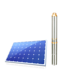 BOMBA SUBMERSA SOLAR 3" 270W COM 1 PLACA SOLAR (POÇO ATÉ 50M)