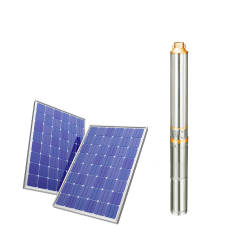 BOMBA SUBMERSA SOLAR 3" 580W COM 2 PLACAS SOLAR (POÇO ATÉ 70MT)