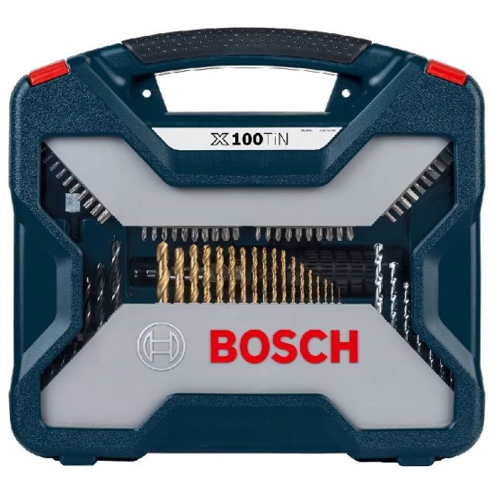 KIT DE BITS E BROCAS BOSCH TITANIUM X-LINE - 100 PÇS