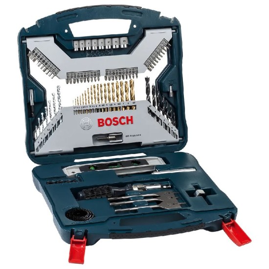 KIT DE BITS E BROCAS BOSCH TITANIUM X-LINE - 100 PÇS