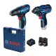 KIT BOSCH FURADEIRA - GSR 120LI + PARAFUSADEIRA - GDR 120LI