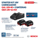 KIT STARTER BOSCH 2 BATERIAS GBA 18V 4AH + CARREGADOR