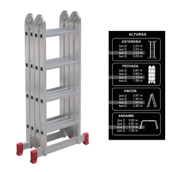 ESCADA ARTICULADA DOBRÁVEL 4x4 BOTAFOGO