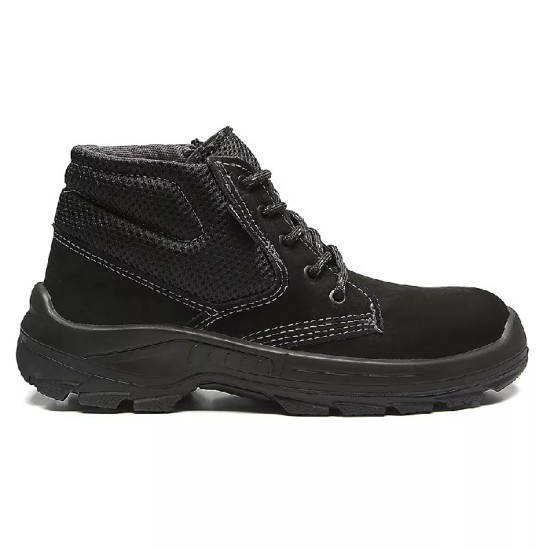 BOTA DE COURO NOBUCK BRACOL PERFURADO PRETA