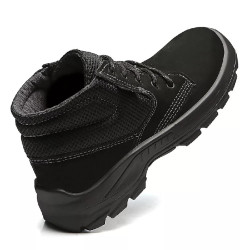 BOTA DE COURO NOBUCK BRACOL PERFURADO PRETA