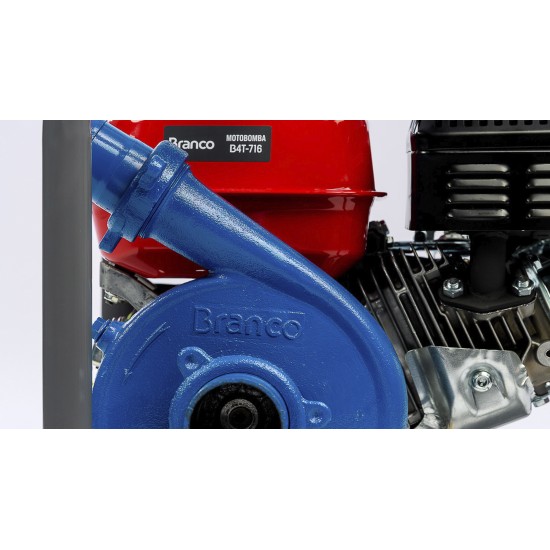 MOTOBOMBA BRANCO GASOLINA - B4T-716 - PARTIDA MANUAL