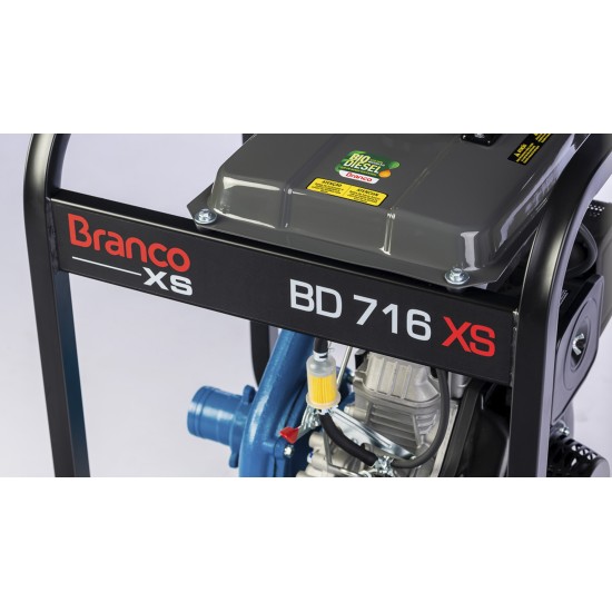 MOTOBOMBA BRANCO DIESEL - BD 716 XS - PARTIDA MANUAL
