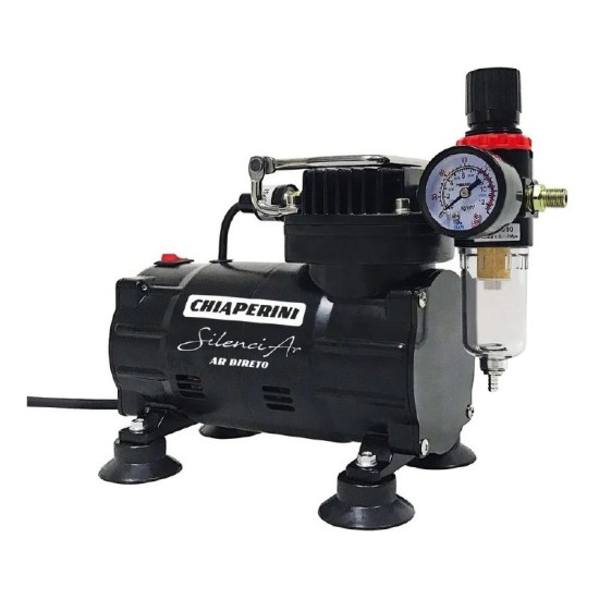 COMPRESSOR CHIAPERINI SILENCIAR - AR DIRETO - 1/5CV 25PSI