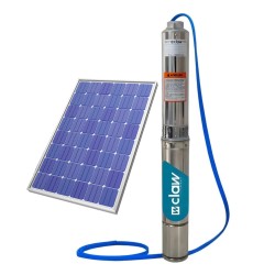 BOMBA SUBMERSA SOLAR CLAW 3" 300W + 1 PLACA SOLAR