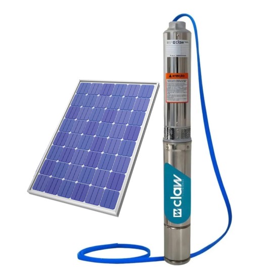 BOMBA SUBMERSA SOLAR CLAW 3" 300W + 1 PLACA SOLAR