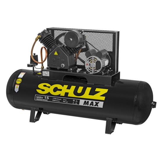 COMPRESSOR SCHULZ MAX 15 - 200L 3CV MONO