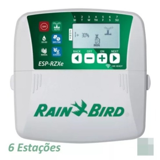 CONTROLADOR RAIN BIRD IRRIGAÇÃO 6 ESTAÇÃO 