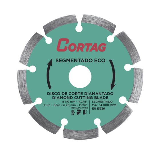 DISCO CORTAG DIAMANTADO SEGMENTADO ECO 110MM – 61699