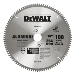DISCO DE VIDEA ALUMINIO 10"/100D DEWALT - DWA03220
