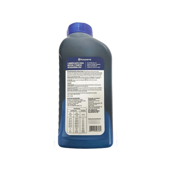 ÓLEO 2 TEMPOS HUSQVARNA 500ML (KIT 20 UNIDADES)
