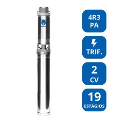 BOMBA SUBMERSA LEÃO 2 CV TRIFÁSICA (4R3PA‑19)