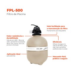FILTRO PARA PISCINA LEPONO FPL‑500