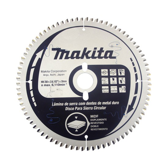 DISCO DE VIDEA 10"X80D MAKITA B-39263