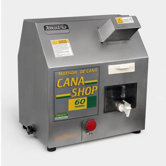 ENGENHO DE CANA SHOP 60 ELÉTRICO C/ ROLO INOX MAQTRON