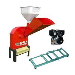 KIT FORRAGEIRA NOGUEIRA DPM 4 + MOTOR TOYAMA DIESEL 12,5HP + BASE