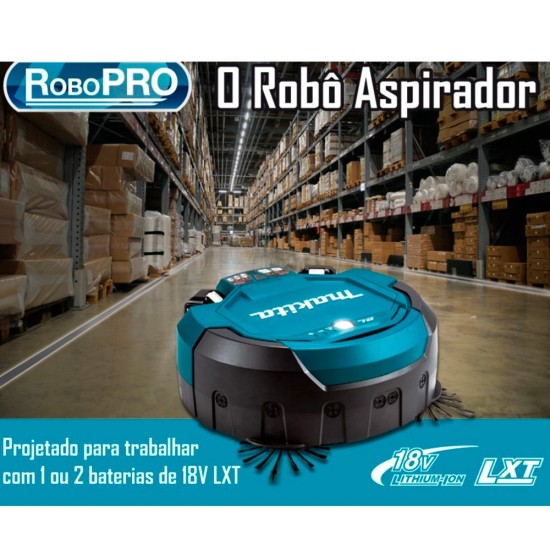 ROBO ASPIRADOR C/CONTROLE REMOTO MAKITA 18V