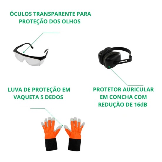 KIT DE PROTEÇÃO PARA ROÇADEIRAS – SAYRO