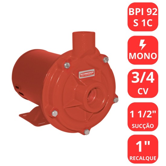 BOMBA SCHNEIDER 3/4CV BPI‑92 S 1C - MONO
