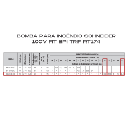 BOMBA SCHNEIDER 10CV FIT BPI RT174 - TRIF.