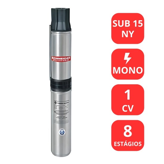 BOMBA SUBMERSA SCHNEIDER 1 CV - SUB 15 NY - MONO - PARA POÇO