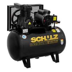 COMPRESSOR BRAVO SCHULZ 10 BR 100L 2CV MONO 
