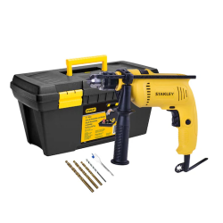 FURADEIRA STANLEY 600W C/ MALETA + BROCAS - SDH600K5