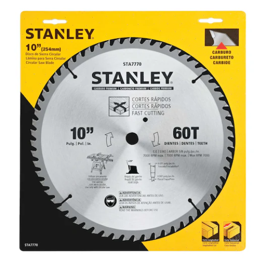 DISCO DE VIDEA 10x60D STANLEY - STA7770