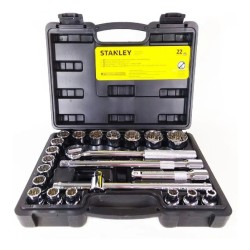 JOGO DE SOQUETES 1/2" STANLEY 22 PÇS - STMT81242