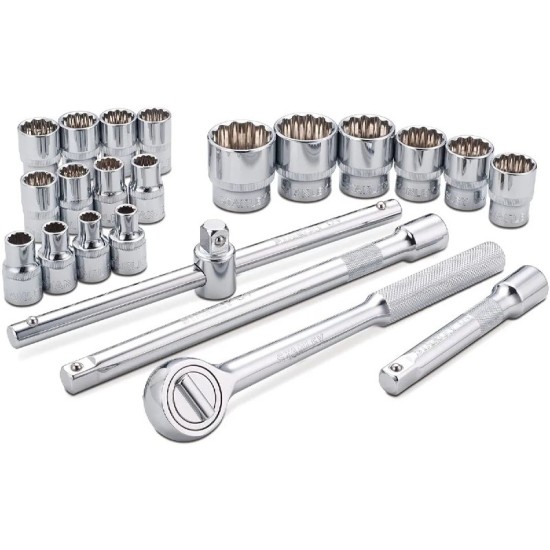 JOGO DE SOQUETES 1/2" STANLEY 22 PÇS - STMT81242